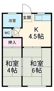 山守荘【3号室】の間取り