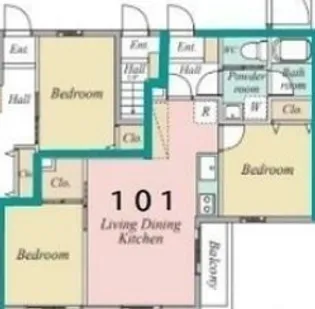 ロワジール西ヶ原【1階】の間取り