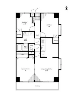 エトアールS【7階】の間取り