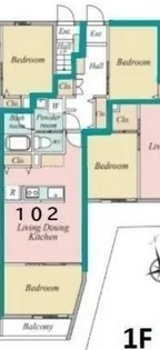 ロワジール西ヶ原【1階】の間取り