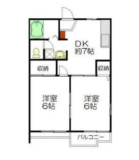 フローレンス香山【203号室】の間取り