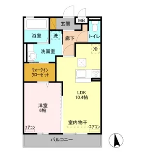 ライズ【1階】の間取り