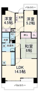 蕨スカイマンション【7階】の間取り