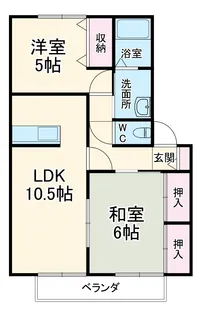 メゾンセモア A棟【107号室】の間取り