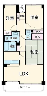 アドリーム社台【206号室】の間取り