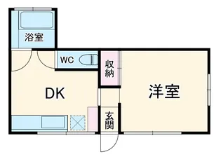 ヒルサイド横浜山手【1階】の間取り