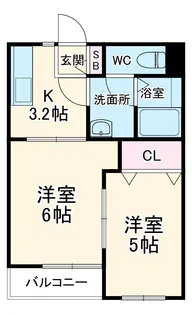 ラグジュアリーハイツRO【101号室】の間取り