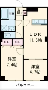 エスティメゾン高円寺【2階】の間取り