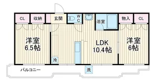 T・R・Kハイム東越谷【3階】の間取り