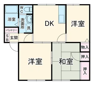 サニーコートC【1階】の間取り