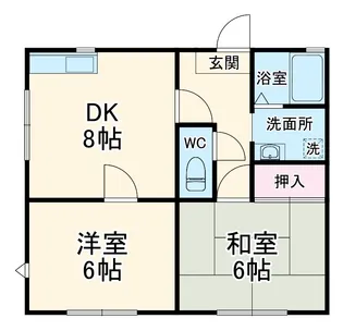 メゾンナカムラ【201号室】の間取り