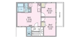 ミハス中野Ⅱ【302号室】の間取り