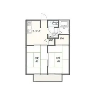 グリーンコーポ【2階】の間取り