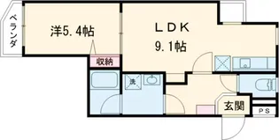 ファブール練馬【1階】の間取り