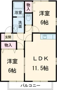エクセレントⅡ【2階】の間取り