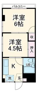 東柏ヶ谷コーポ【2階】の間取り
