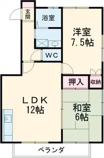 グリーンパレス市川【02010号室】の間取り
