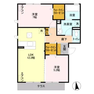 ビオス【1階】の間取り