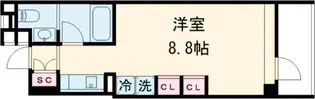 カスタリア市ヶ谷【5階】の間取り