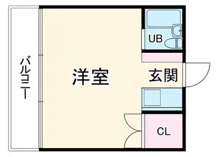 ルート19徳川【401号室】の間取り