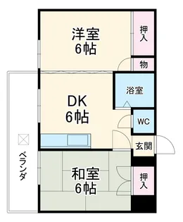 蘇我第二マンション【3階】の間取り