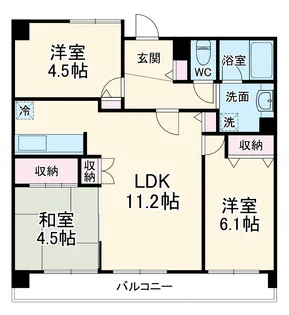 ファミール新大阪ネクス都【11階】の間取り