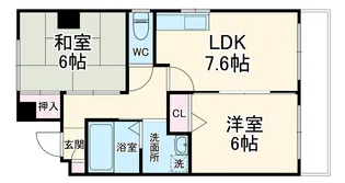 Apartment884【2階】の間取り