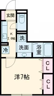 monad SASAZUKA【102号室】の間取り