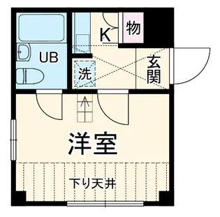 イリス三田【3階】の間取り