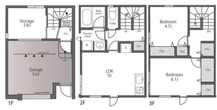TWEED大森 【103号室】の間取り