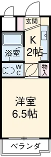 ジュネス瓢箪山【4B号室】の間取り