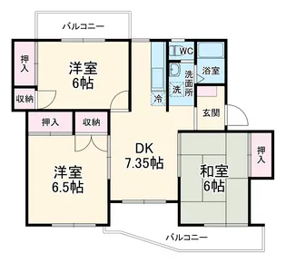 ハイツサントピア【3階】の間取り