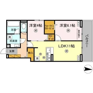 d-kuutio(ディークッティオ)【2階】の間取り