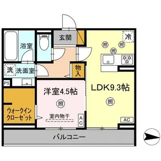 d-kuutio(ディークッティオ)【2階】の間取り