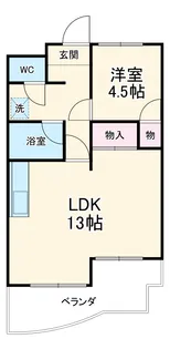 ミヨシビル【3-C号室】の間取り