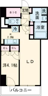 プラウドフラット四谷三丁目【6階】の間取り