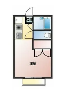 メゾンフラットこてはし【2階】の間取り