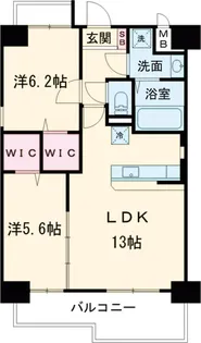 ファーストポイント東比恵【6階】の間取り