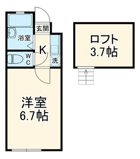 バレンシア【2階】の間取り