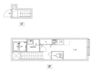 ソルナクレイシア桜新町Ⅱ【2階】の間取り