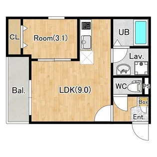 (仮称)ジーメゾン八王子散田ピレン【3階】の間取り