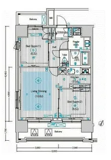 フュージョナル王子HY’s【8階】の間取り