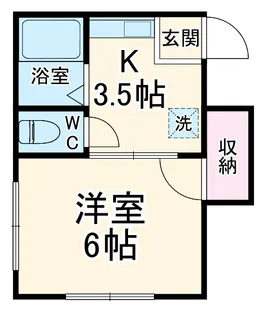 清和ハイム【102号室】の間取り