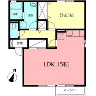 サンハイツ【0203号室】の間取り