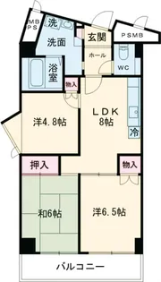 ルックハイツ取手第一【3階】の間取り