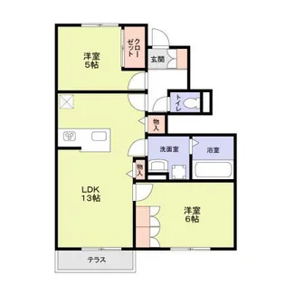 Fore Tuna【1階】の間取り