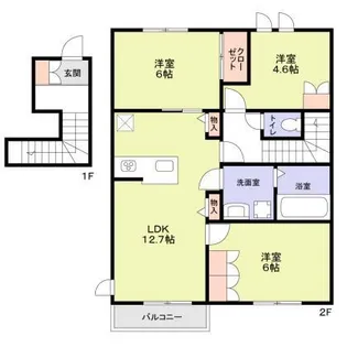 Fore Tuna【2階】の間取り