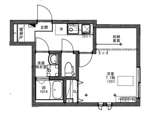 KEIAI RESIDENCE 西八王子Ⅳ【1階】の間取り