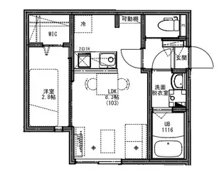 KEIAI RESIDENCE 西八王子Ⅳ【203号室】の間取り