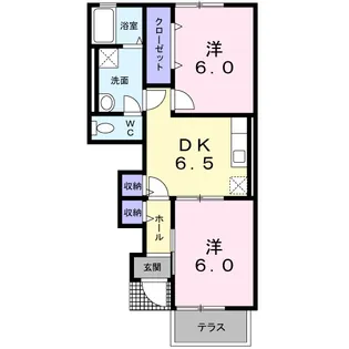 リブレア・エクシードB【1階】の間取り